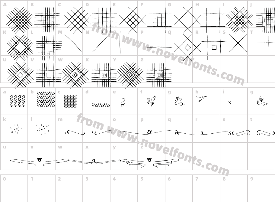 Dasha PatternCharacter Map