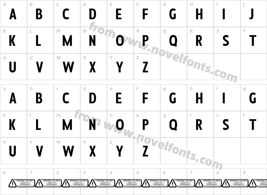 Debazneu PERSONAL USE ONLY!Character Map