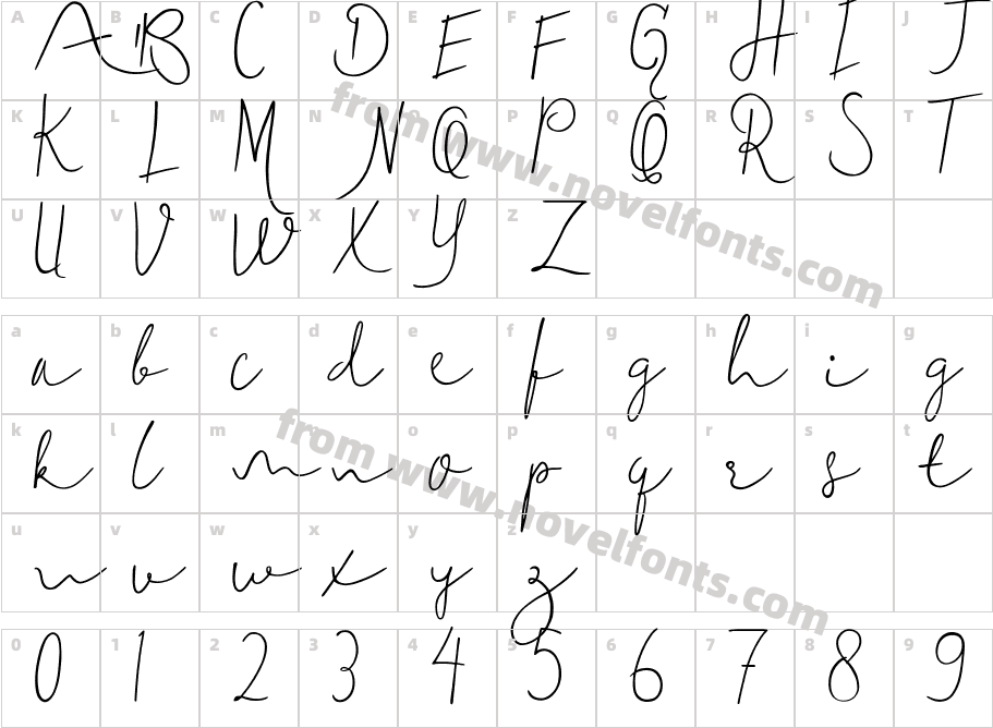 Delicate1Character Map