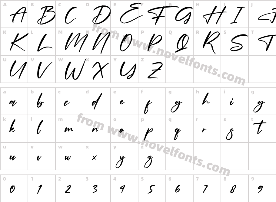 Delmonte AbsoluteCharacter Map
