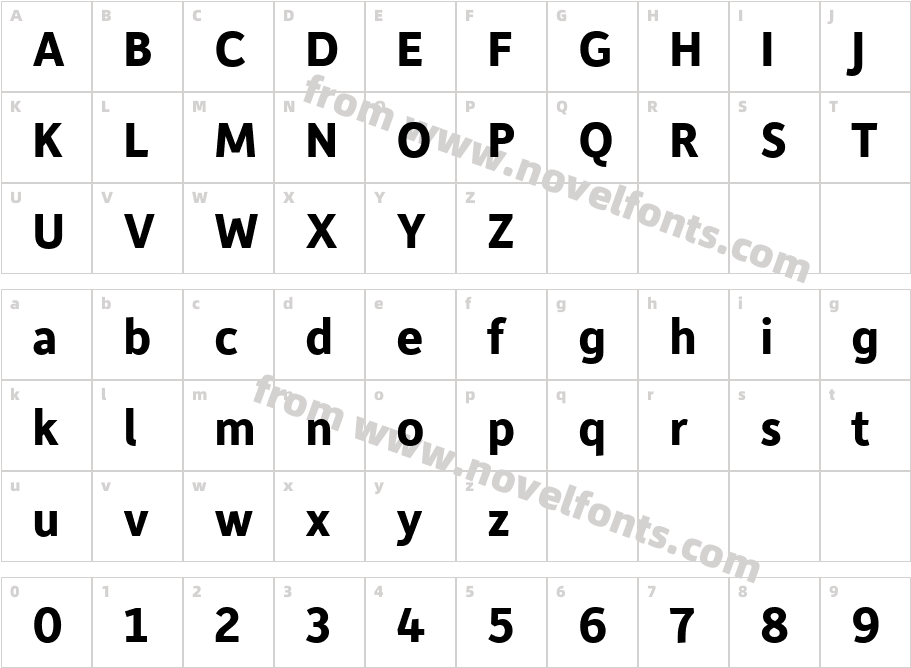 Depot New BoldCharacter Map