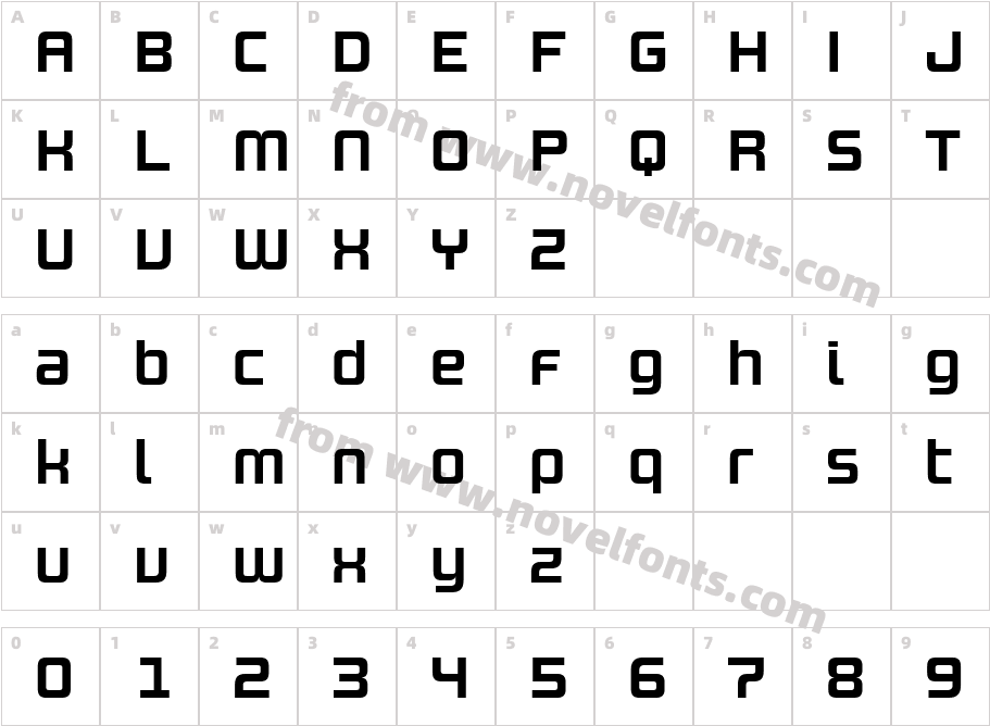 Design SystemB 700RCharacter Map