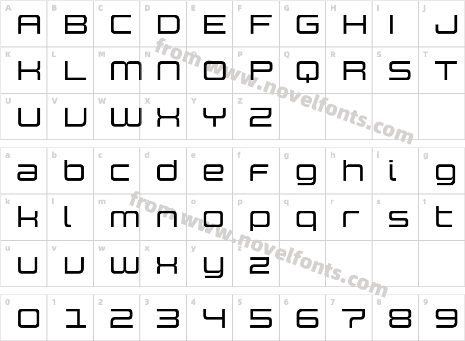 Design SystemC 500RCharacter Map