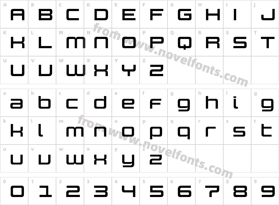 Design SystemC 700RCharacter Map