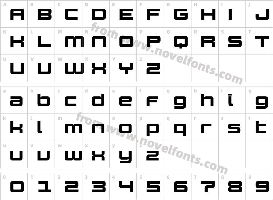Design SystemC 900RCharacter Map
