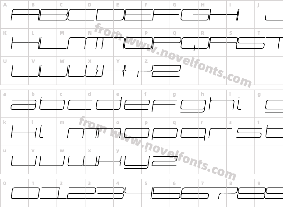 Design SystemE 100ICharacter Map