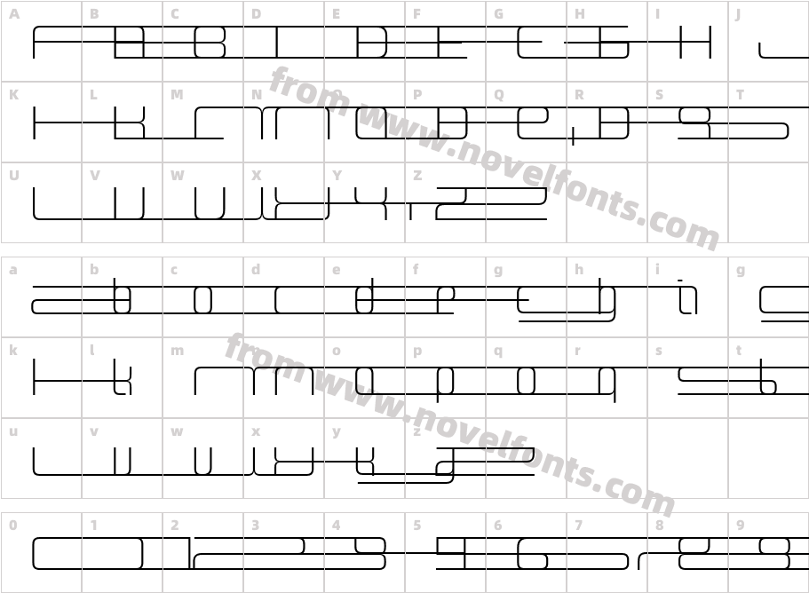 Design SystemF 100RCharacter Map