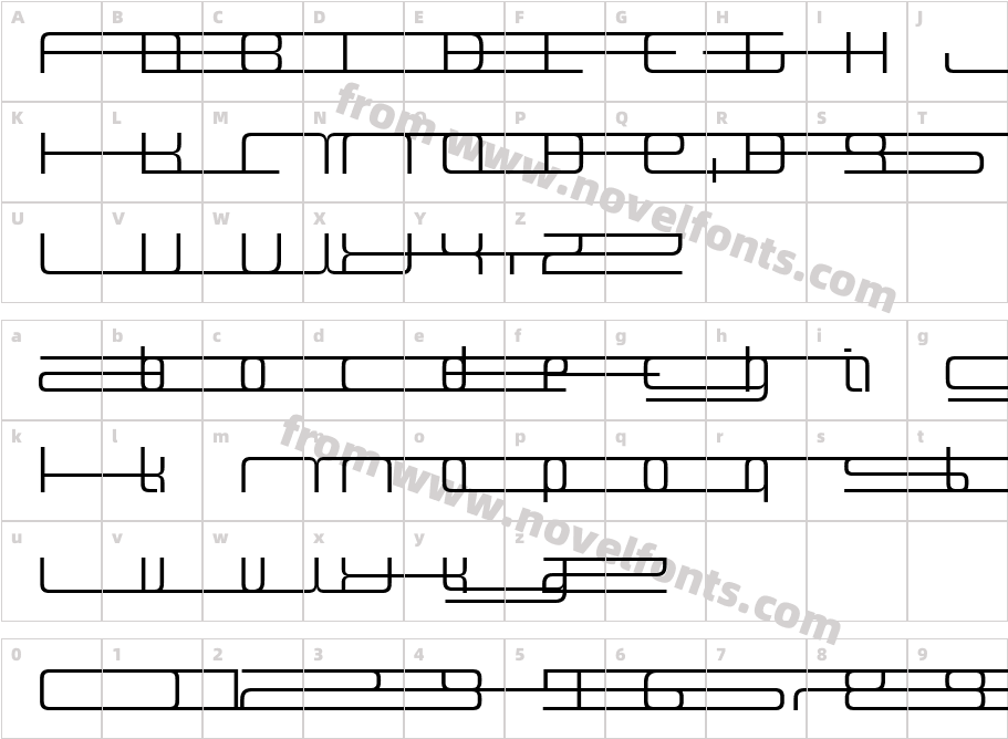 Design SystemF 300RCharacter Map
