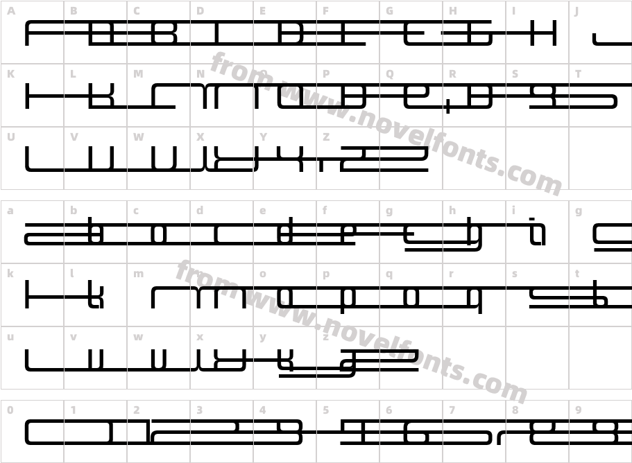 Design SystemF 500RCharacter Map