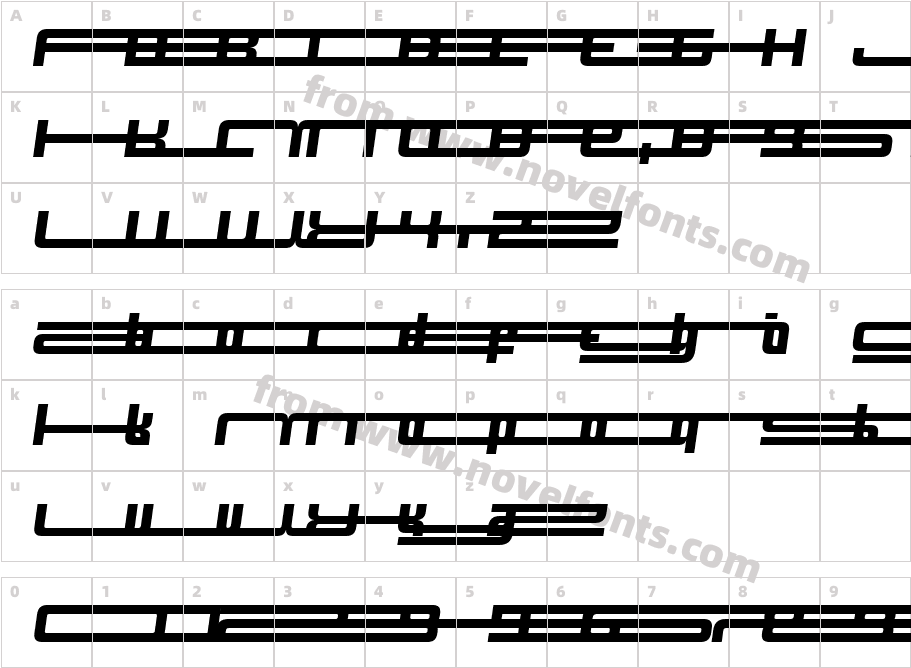 Design SystemF 900ICharacter Map