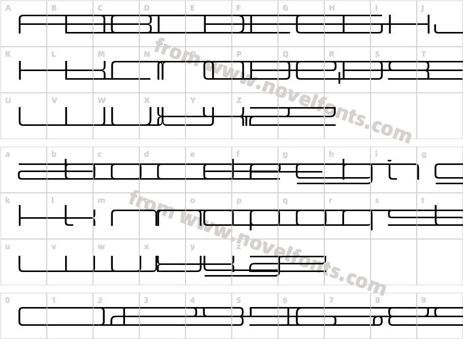 Design SystemG 300RCharacter Map