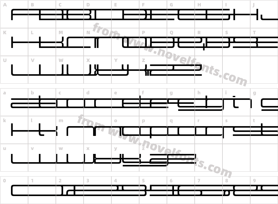 Design SystemG 500RCharacter Map