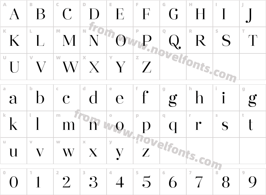 Destine RegularCharacter Map