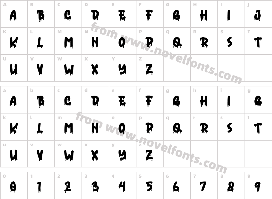 Devil Horror Handwritten Free RgCharacter Map