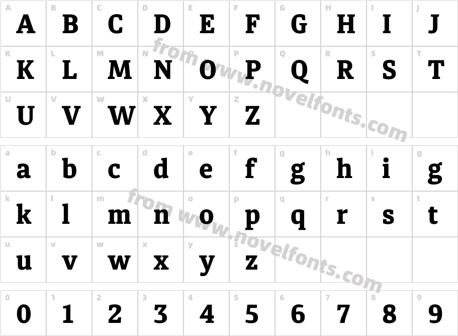 Diaria Pro Extra BoldCharacter Map