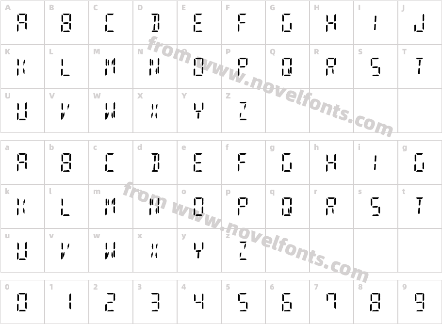 Digital Enter BelowCharacter Map