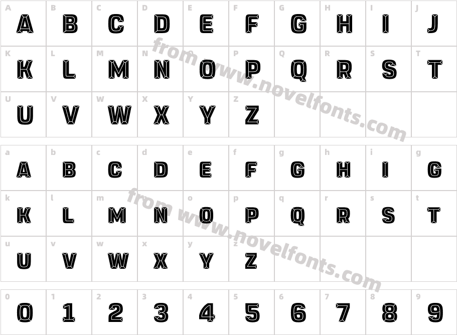 Dimor DiamondCharacter Map