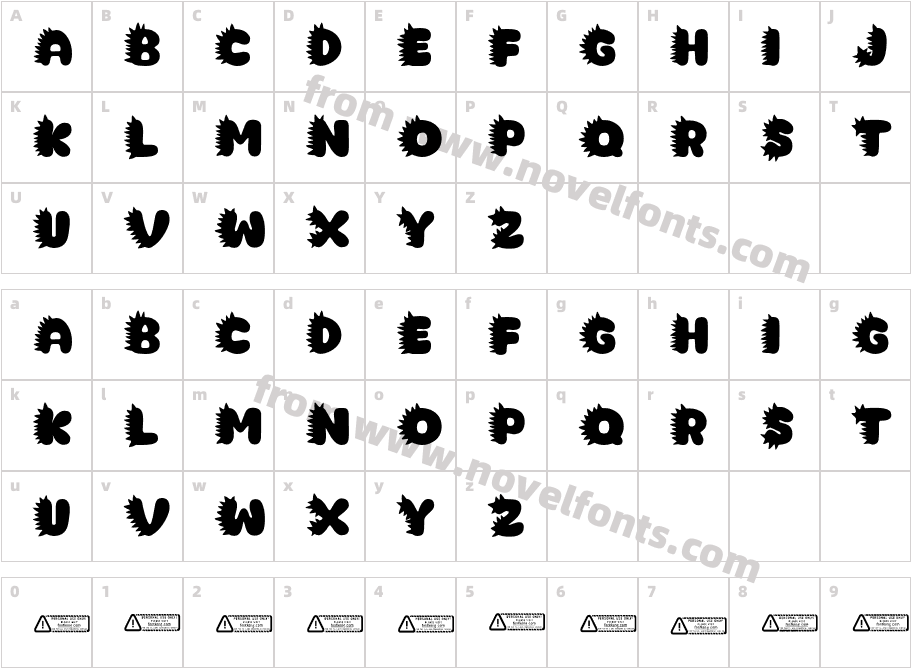 Dino Alphabet New PERSONAL USE ONLY!Character Map