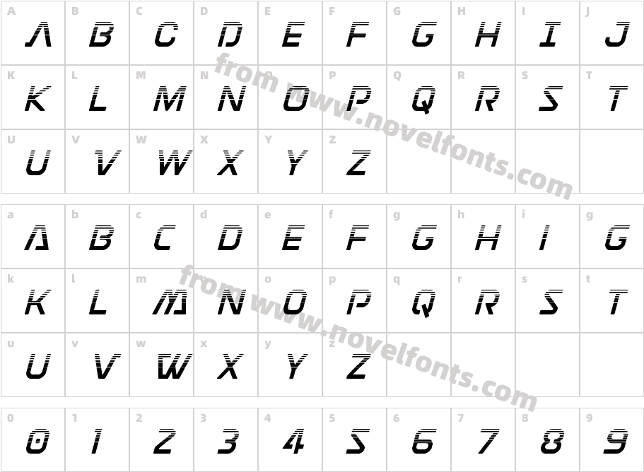 Discotechia HalftoneCharacter Map