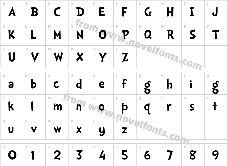 Doctor Soos BoldCharacter Map