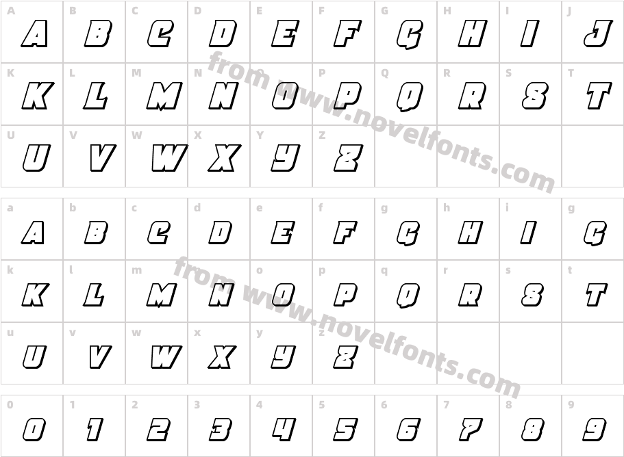 Justice Condensed OutlineCharacter Map