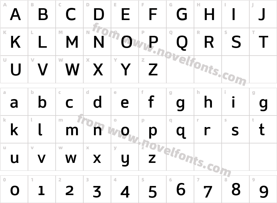 Due MediumCharacter Map