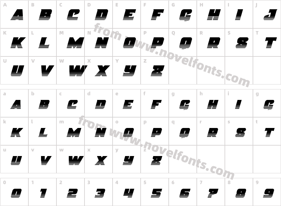 Justice HalftoneCharacter Map