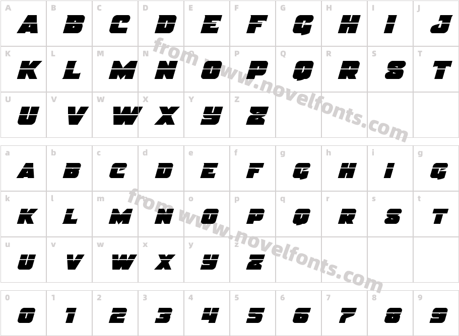 Justice LaserCharacter Map