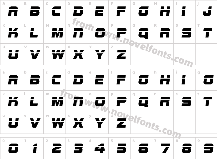 ESPN Bolt ItalicCharacter Map
