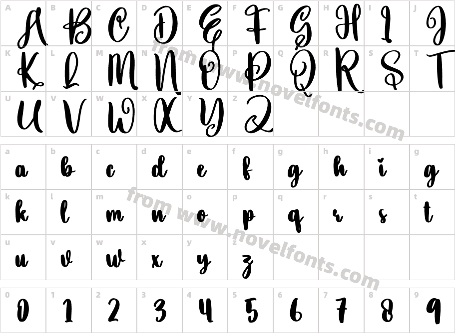 Elegant RegularCharacter Map