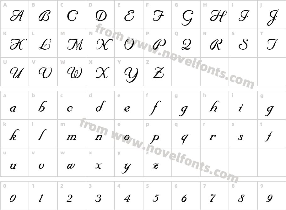 Elegeion ScriptCharacter Map