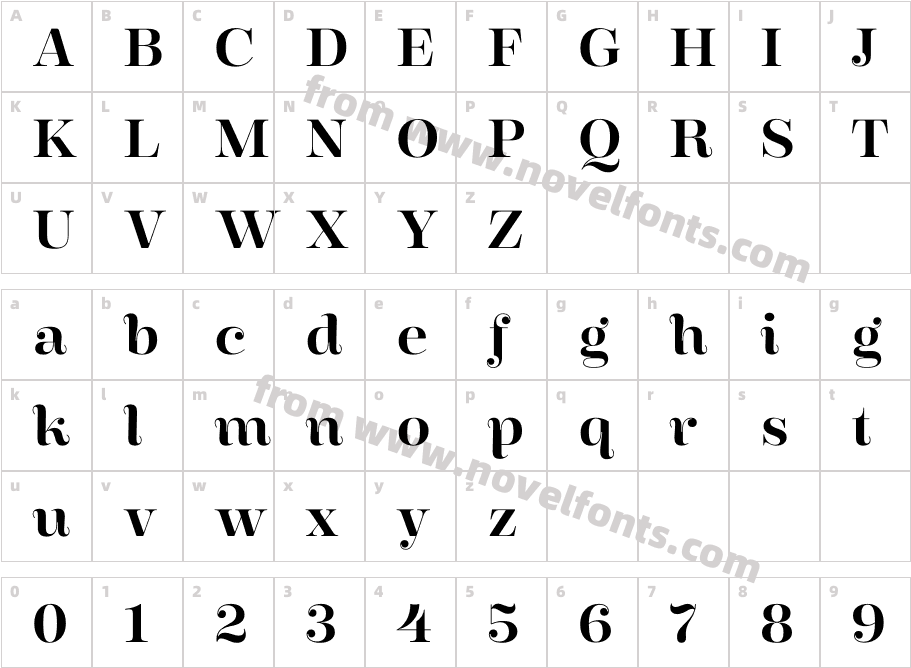 Encorpada Pro SemiboldCharacter Map