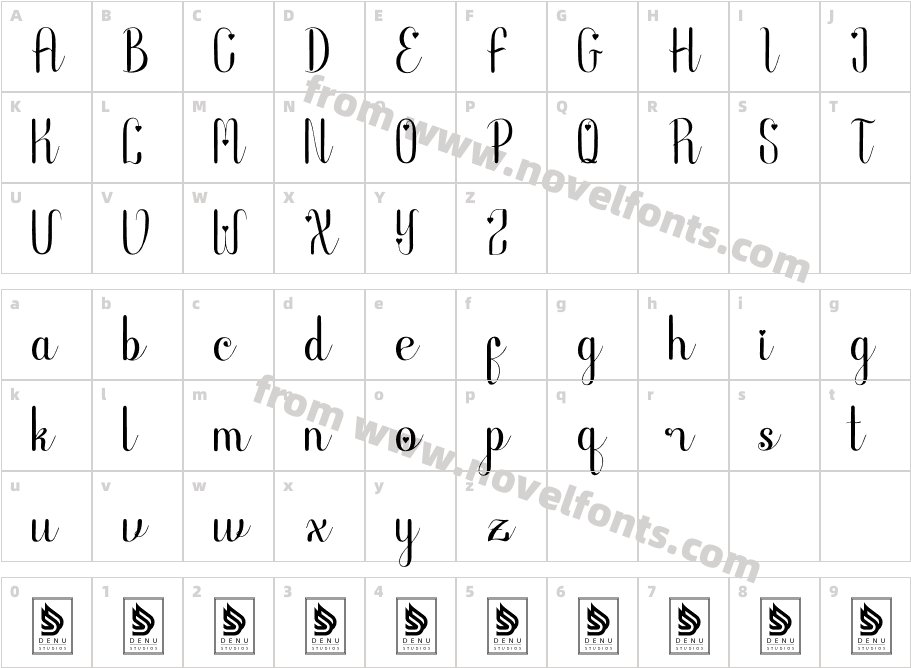 Enfiyali AlovellyCharacter Map