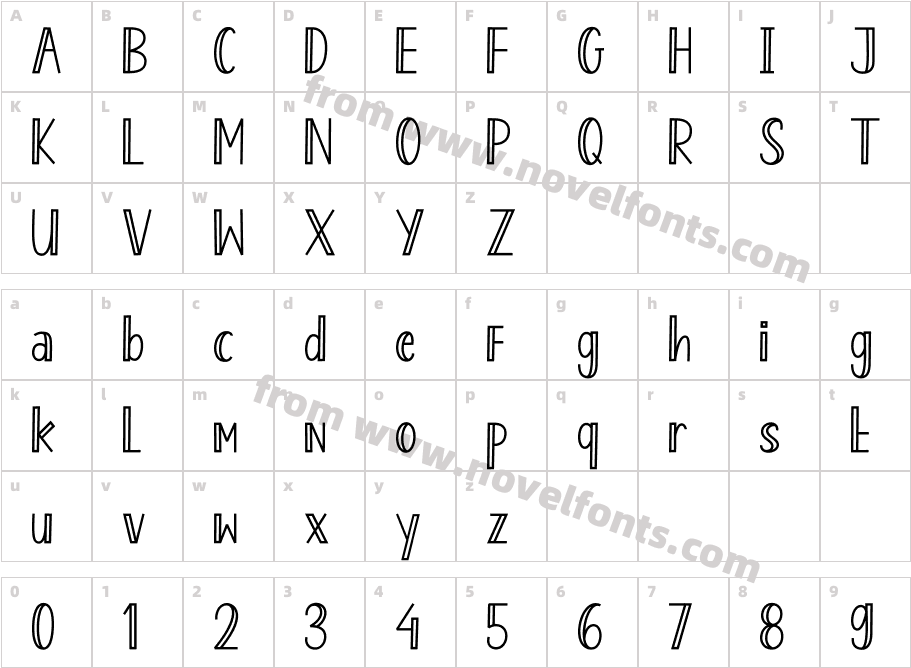 Enjoy Popcorn 1Character Map