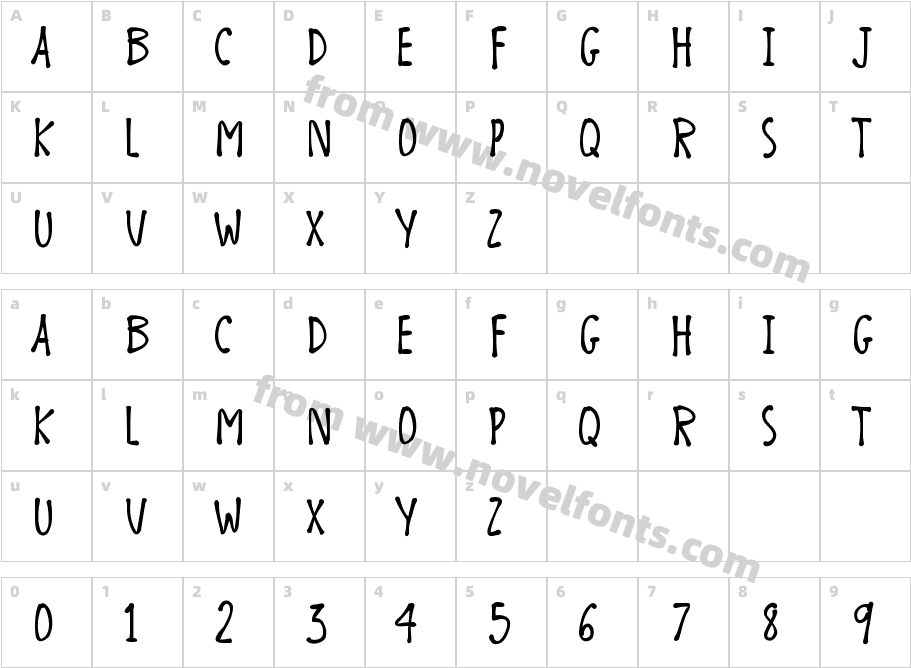 K26ChicoryBeanCharacter Map