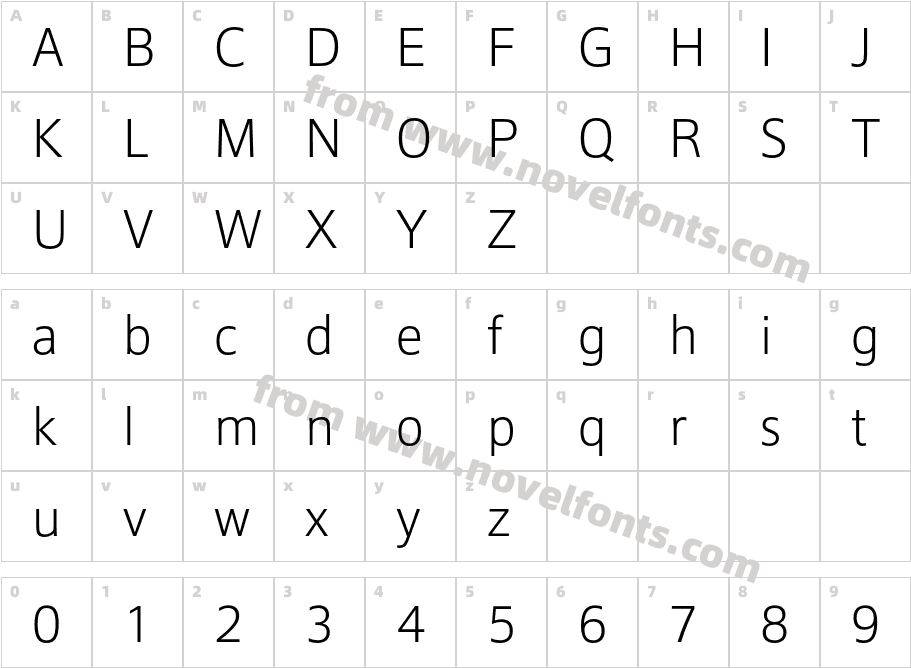 Epoca Pro LightCharacter Map
