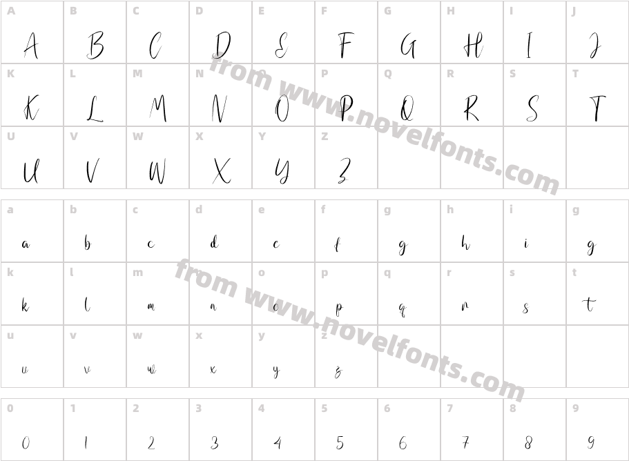 Erety RegularCharacter Map