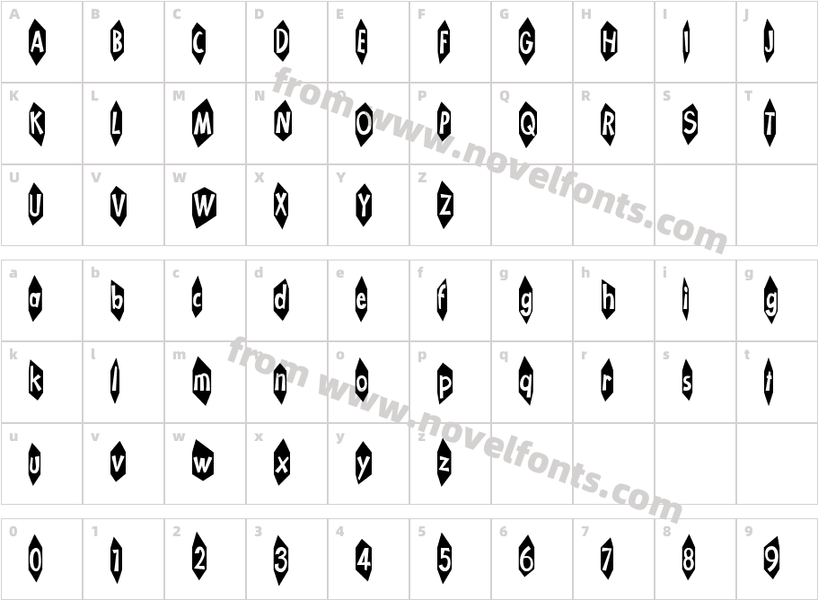 KA-BLAMO!Character Map