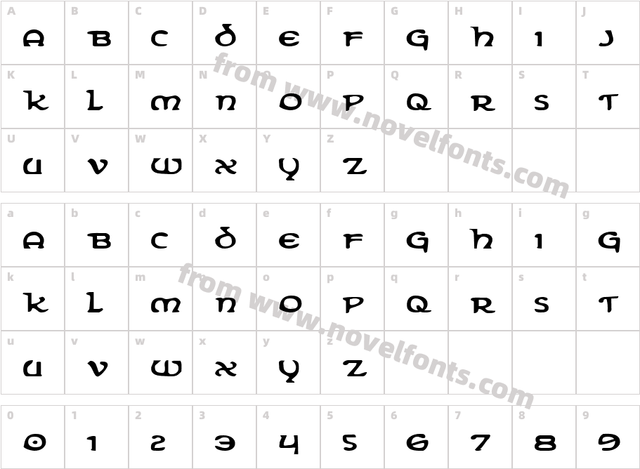 Erin Go Bragh ExpandedCharacter Map