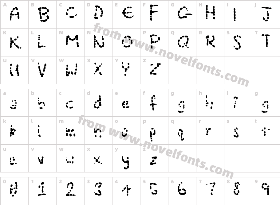 Eroded Strikethrough SevereCharacter Map