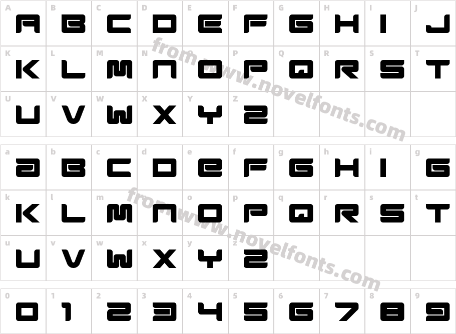 Esba RoundedCharacter Map