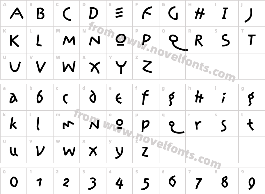 AmazonCharacter Map