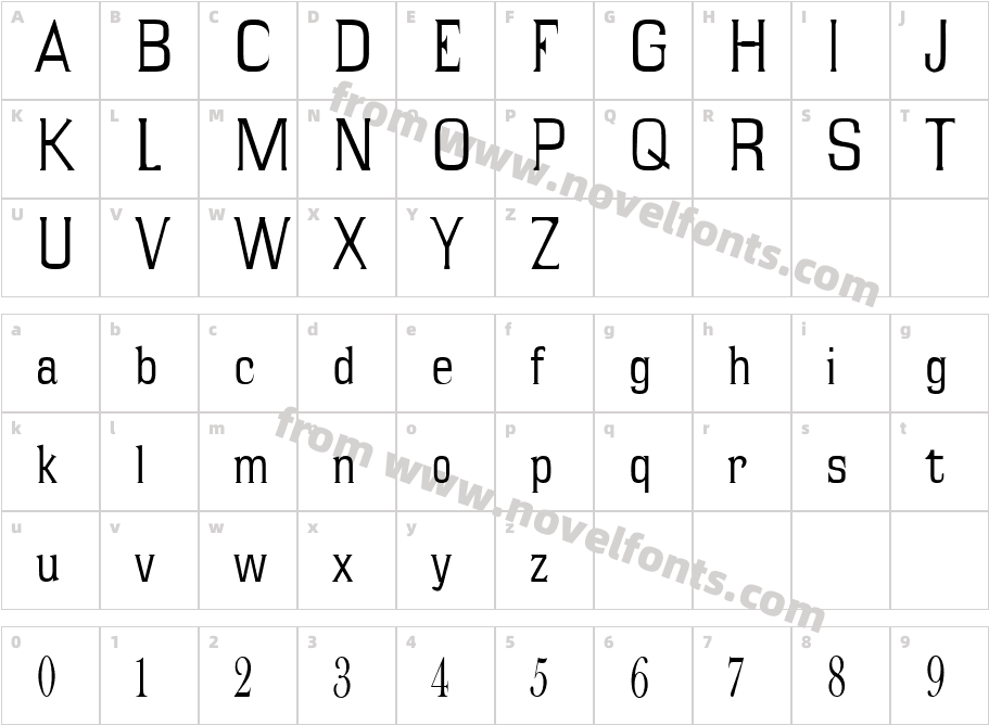 Eternity TimeCharacter Map