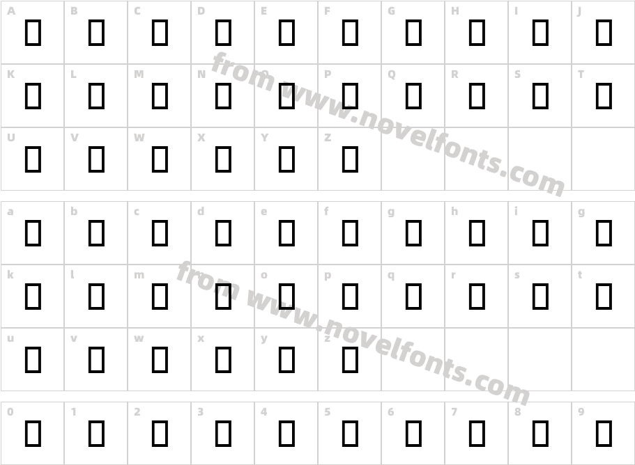 Everson Mono Latin 6Character Map