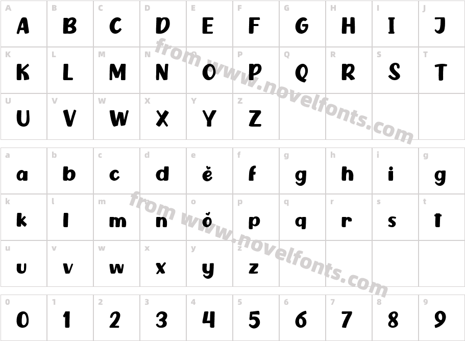 KALLECO RegularCharacter Map