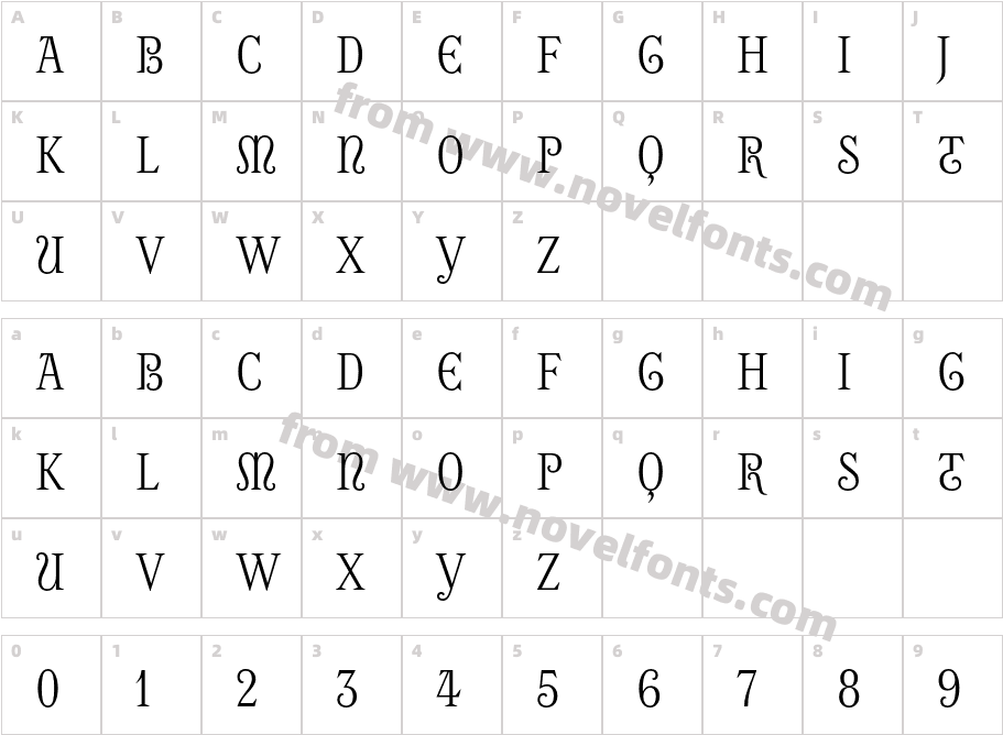 Excursion CrypteCharacter Map
