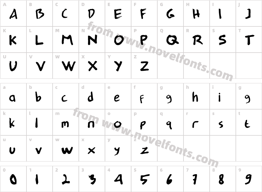 Expro TypeCharacter Map