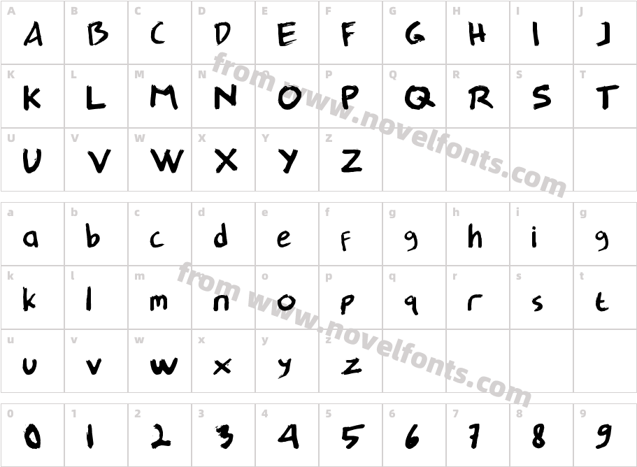 Expro TypeCharacter Map