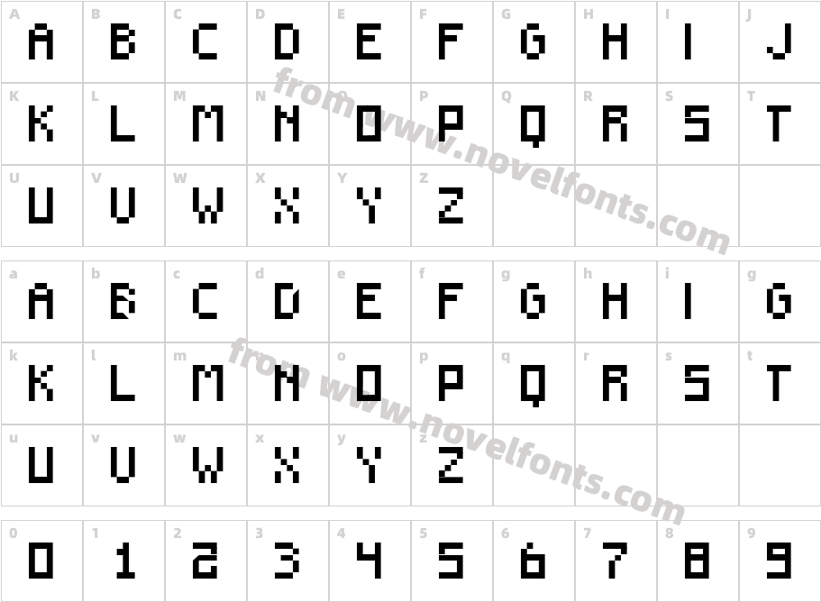 F910Character Map