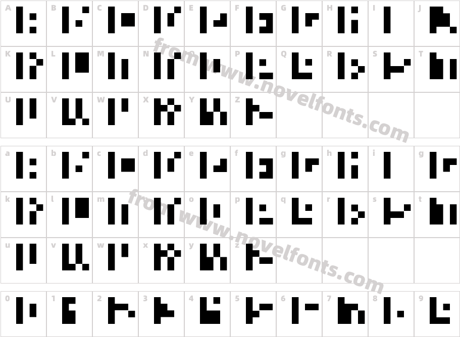 FIRE 1 RegularCharacter Map